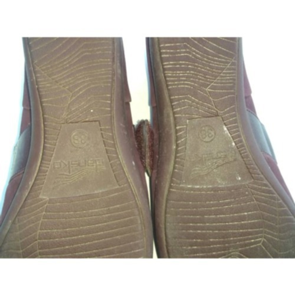Dansko Womens Kendra Mary Jane Shoes Burgundy Leather Hook And Loop 8 EUR 38 - Picture 6 of 9